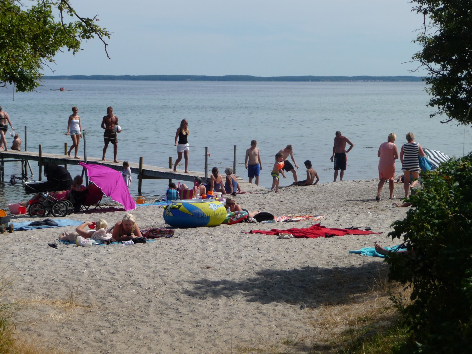 Badestrand ved pladsen